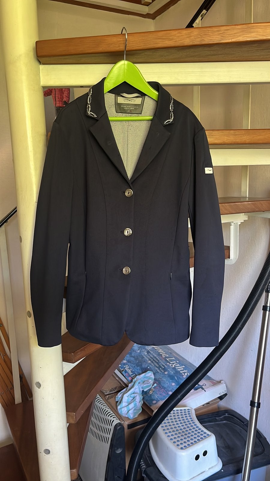Animo wedstrijdjasje, Dieren en Toebehoren, Paardrijkleding, Blauw, Gebruikt, Animo, Dressuur