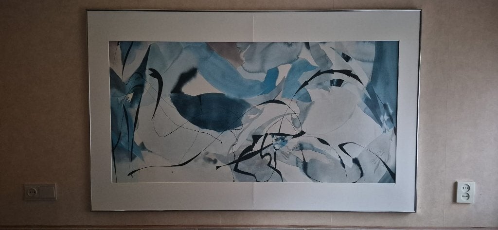 Zeefdruk Boomerang Arrows van Peter Kitchell (1989), Antiek en Kunst, Kunst | Litho's en Zeefdrukken, Ophalen, Abstract, Zeefdruk