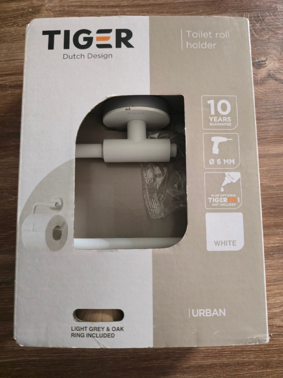 Tiger Urban Toiletrolhouder Wit - Nieuw in doos, Huis en Inrichting, Badkamer | Badtextiel en Accessoires, Nieuw, Ophalen, Toilet-accessoire