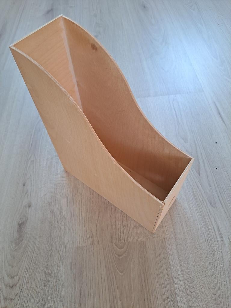 Houten tijdschriftenhouder, Huis en Inrichting, Woonaccessoires | Krantenbakken en Lectuurbakken, Ophalen, Gebruikt