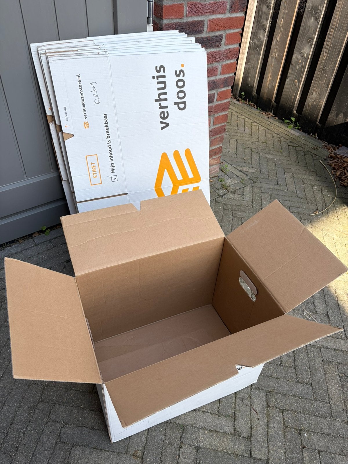 10x verhuisdoos, Ophalen, Opvouwbaar, 50 tot 75 cm, Minder dan 40 cm