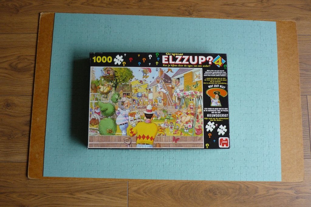 Jumbo Elzzup? puzzel no.4 '' GROENE VINGERS '' 1000 st., Hobby en Vrije tijd, Denksport en Puzzels, Ophalen, 500 t/m 1500 stukjes