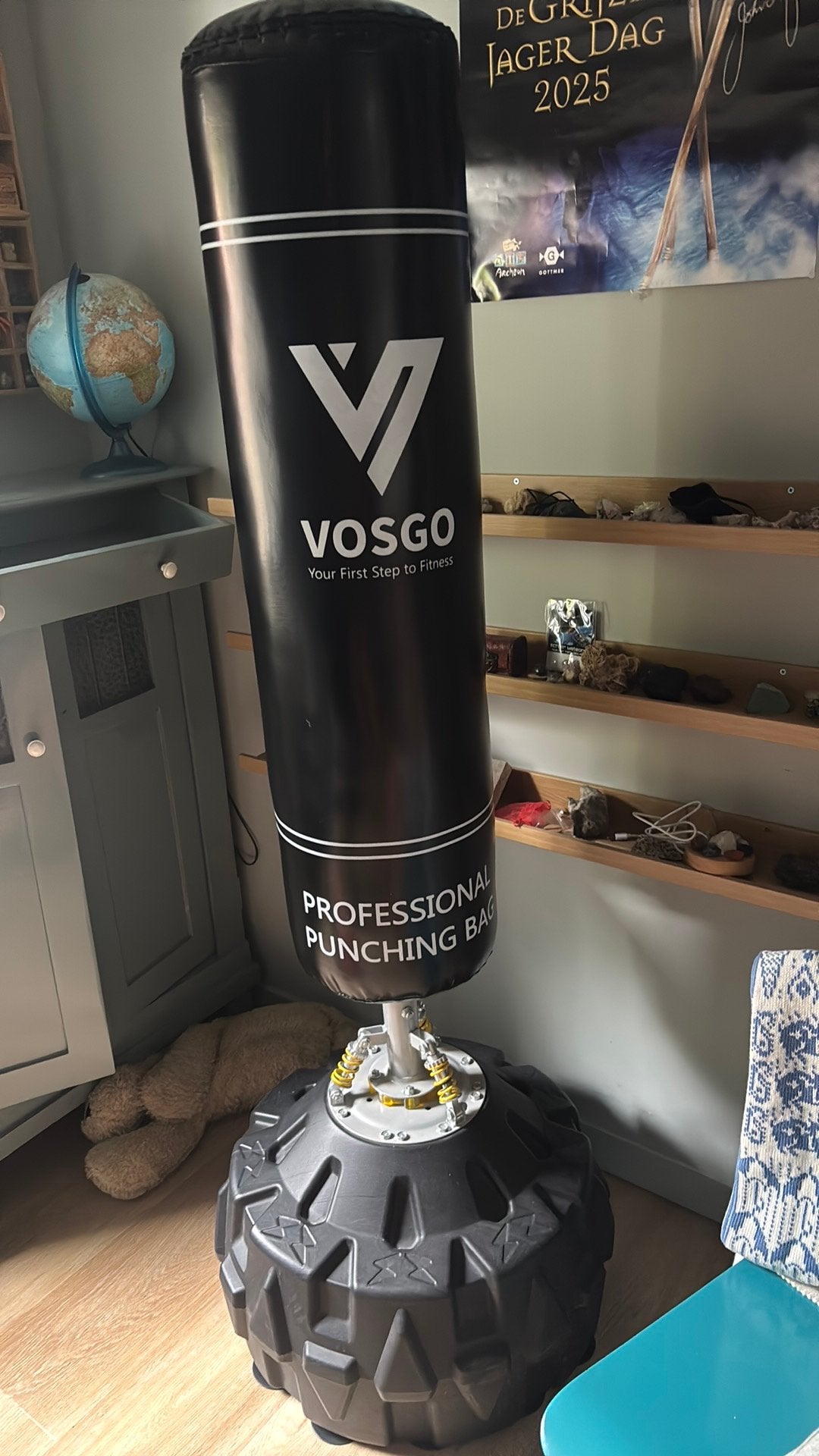VOSGO Professionele Vrijstaande Bokszak - 175cm, Sport en Fitness, Ophalen, Zo goed als nieuw, Bokszak