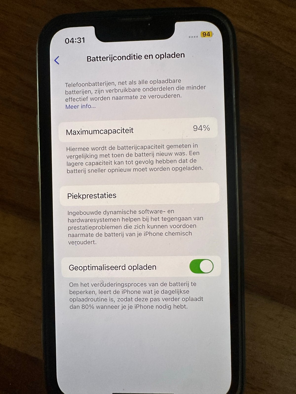 Foto 4 van iPhone 13 mini  128 GB “midnight”- Zo goed als nieuw