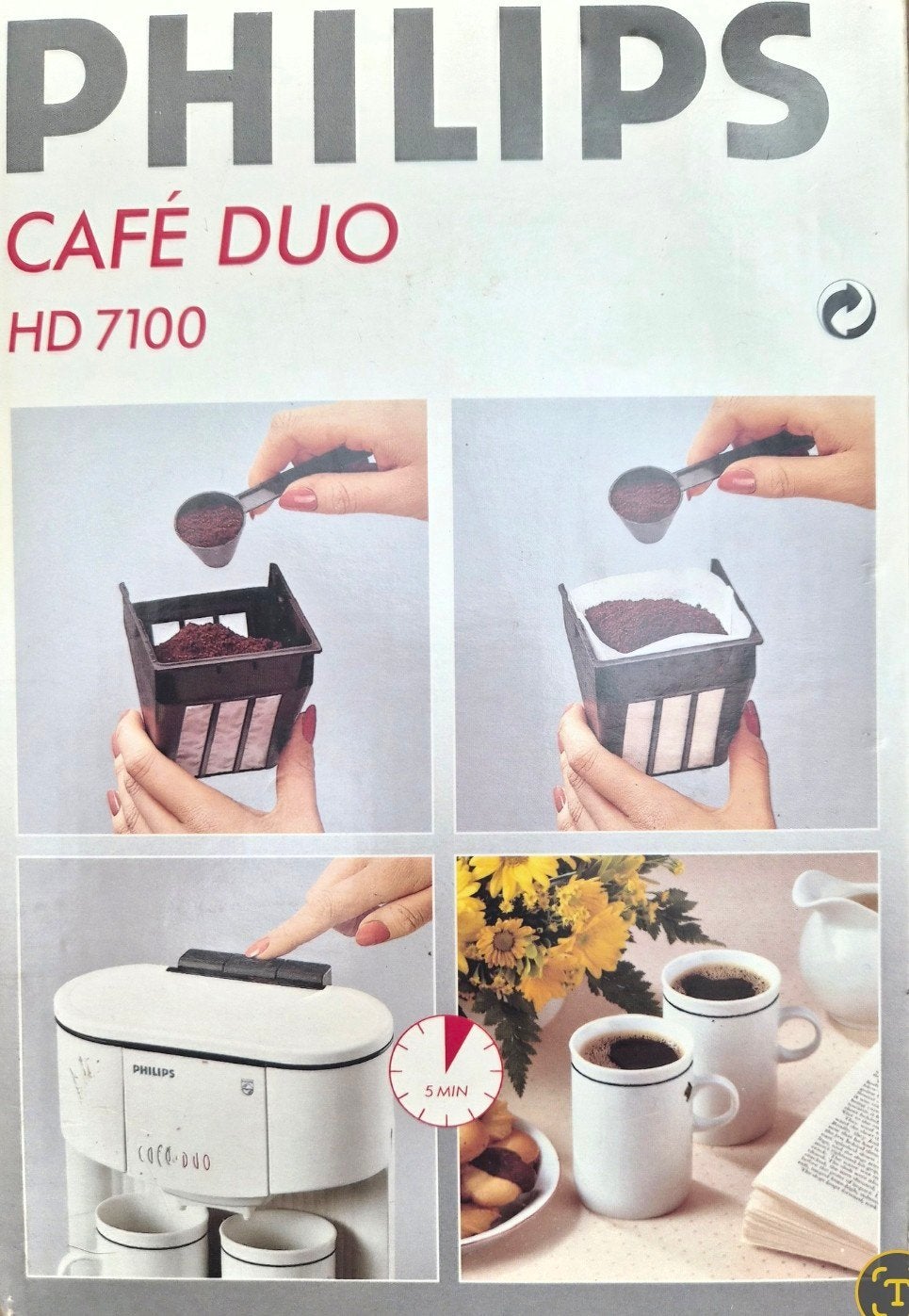Philips Café Duo HD 7100 Koffiezetapparaat - Camping, Ophalen, Gebruikt
