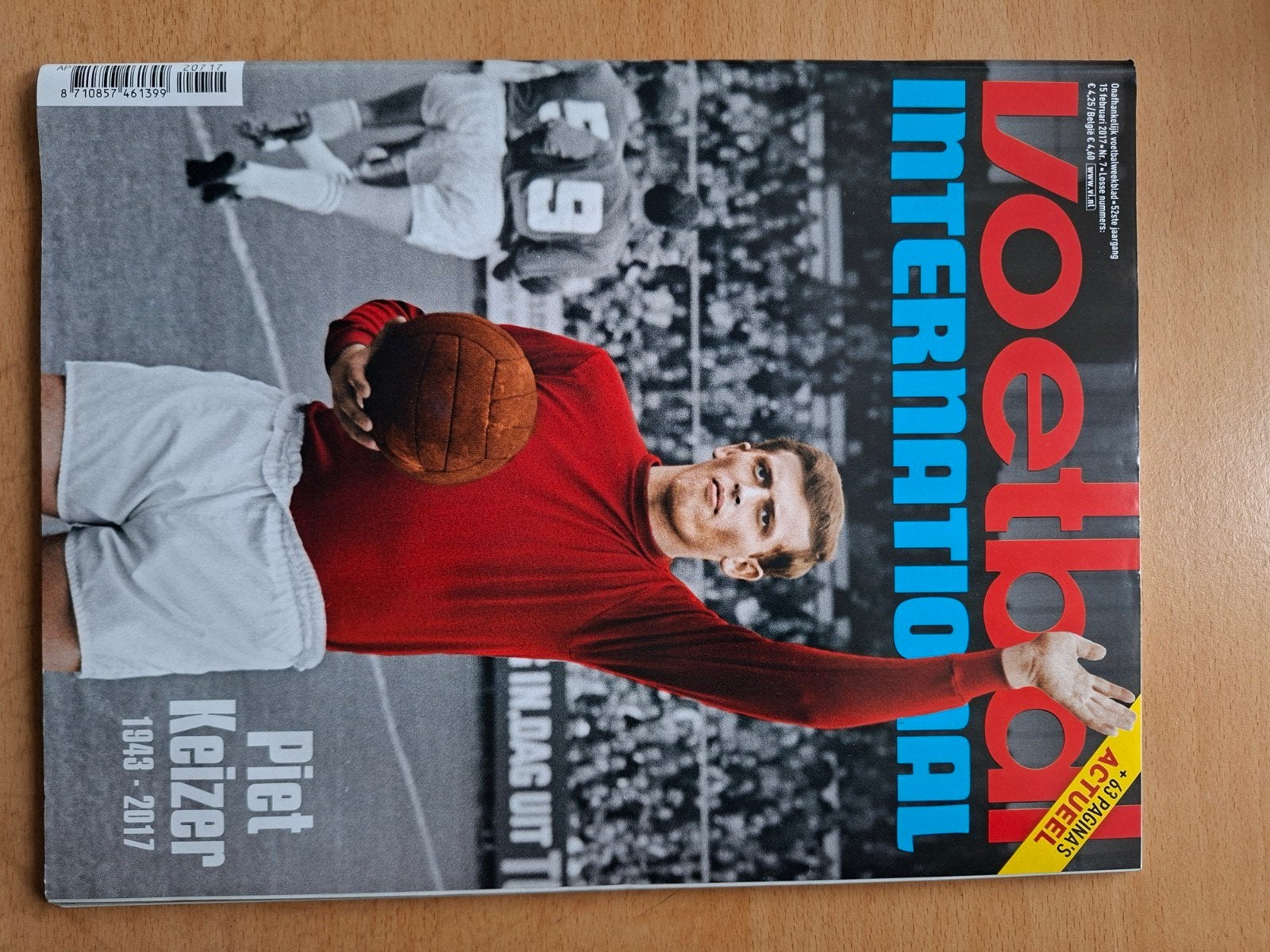 Voetbal International Magazine - Piet Keizer 1943-2017, Ophalen of Verzenden, Zo goed als nieuw, Sport en Vrije tijd