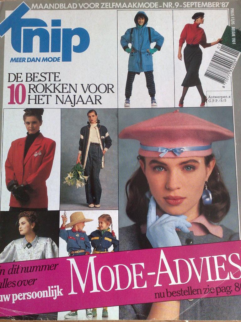 Knipmode september nr. 9 / 1987, Overige typen, Verzenden, Vrouw, Zo goed als nieuw