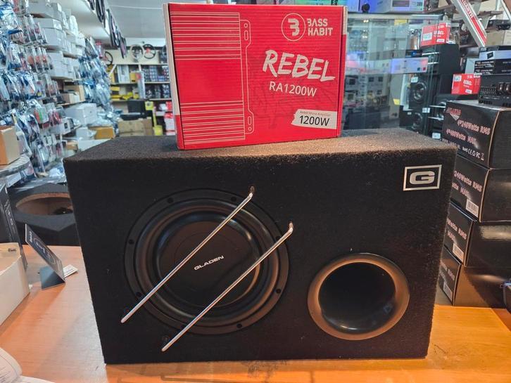 Gladen / rebel subwooferpack, Auto diversen, Autospeakers, Niet ingevuld, Niet ingevuld, Ophalen of Verzenden, Zo goed als nieuw