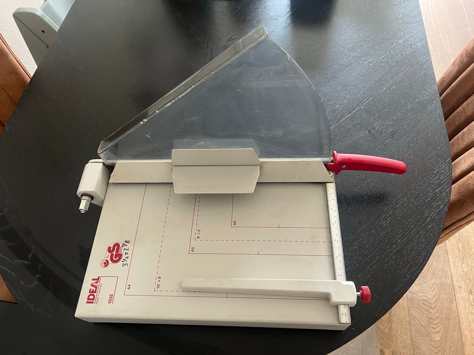 IDEAL GS 1035 papiersnijder A4-A5-A6, Diversen, Ophalen of Verzenden, Gebruikt