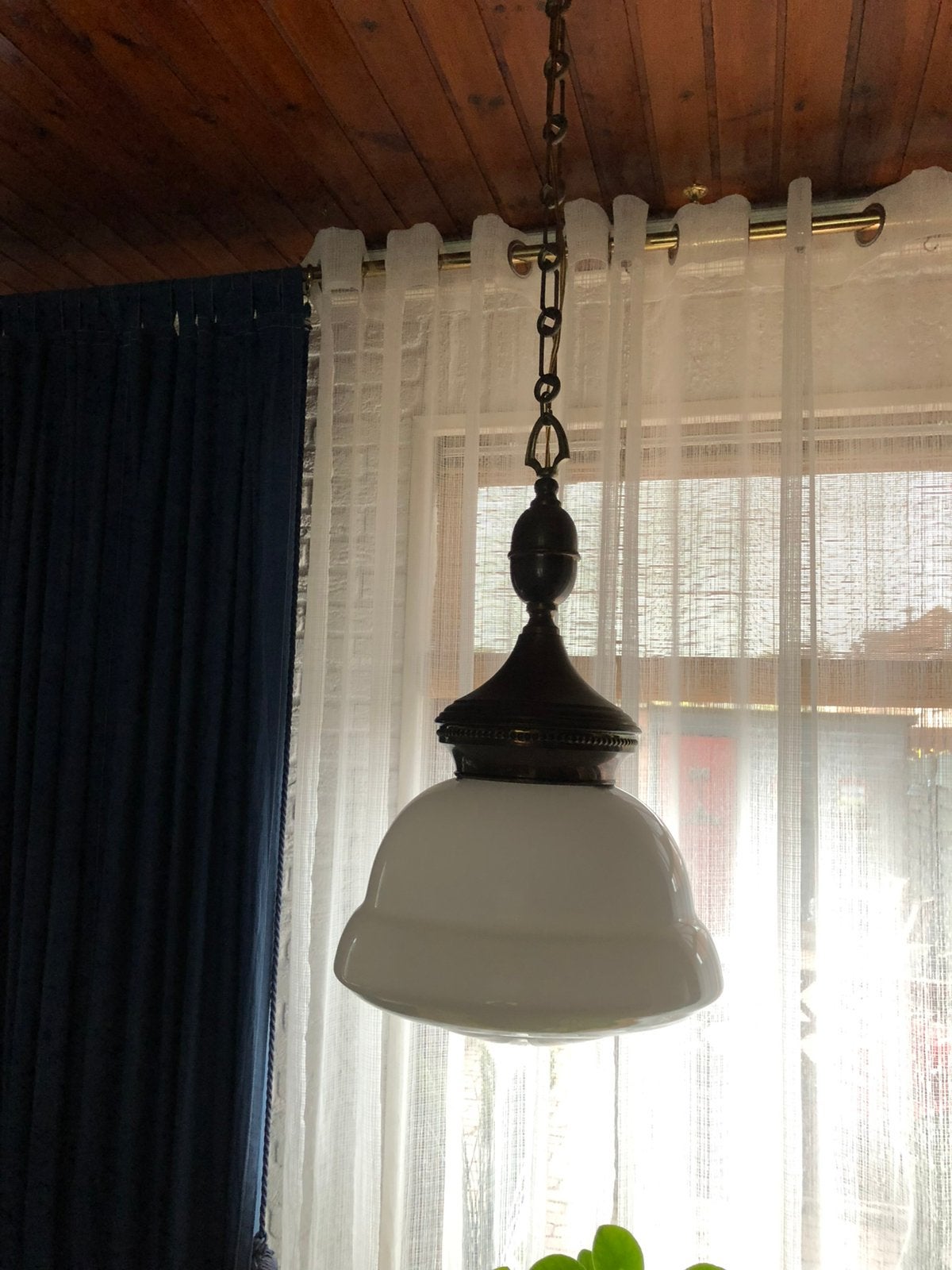 Antieke schoollamp, Verzenden, Gebruikt