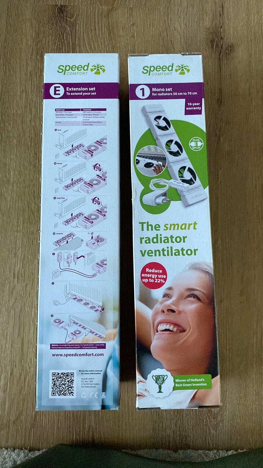 Complete set nieuwe SpeedComfort radiator ventilatoren, Doe-het-zelf en Verbouw, Verwarming en Radiatoren, Minder dan 30 cm, Hoog rendement (Hr)