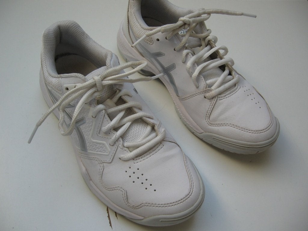 Asics Gel Dedicate dames tennis sport schoen WIT m 38 €40.-, Ophalen of Verzenden, Zo goed als nieuw, Wit, Sportschoenen