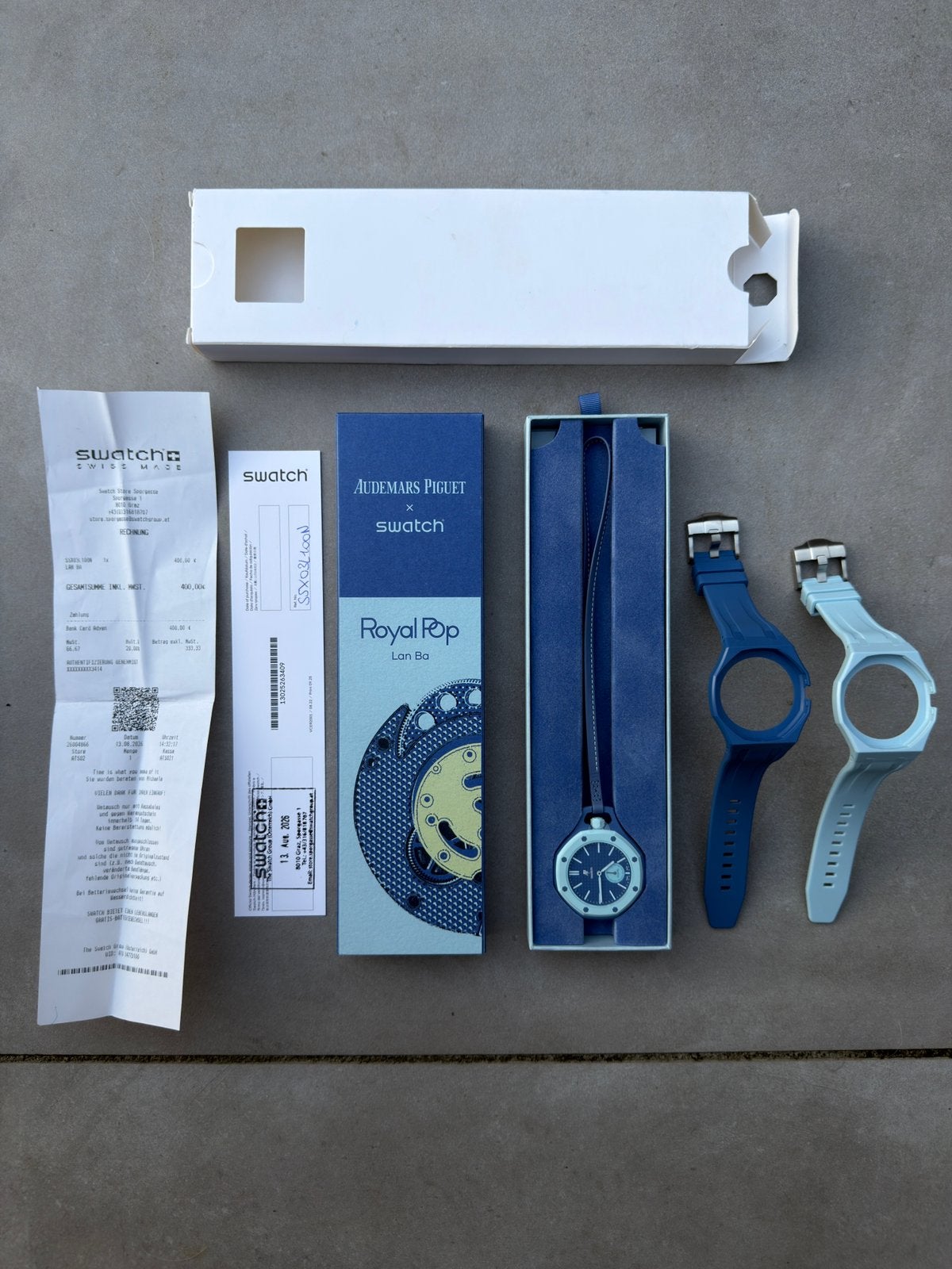 AP x Swatch Royal Pop Lan Ba - Origineel, --, Nieuw, Ophalen of Verzenden, --