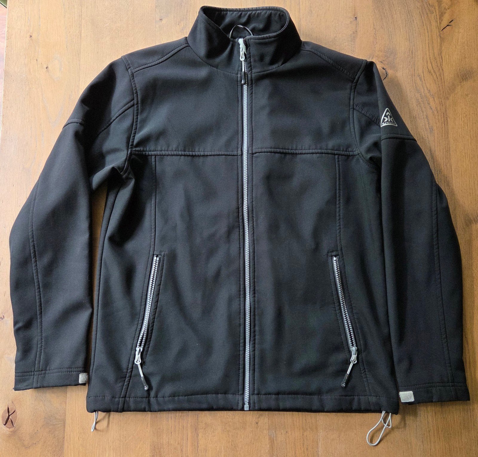 Kjelvik Softshell Jas Zwart Maat M, Ophalen of Verzenden, Zo goed als nieuw, Zwart