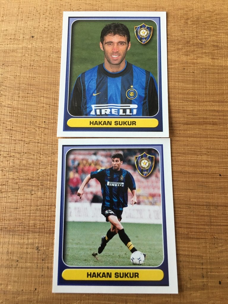 Voetbal stickers Hakan Sukur 2001, Ophalen of Verzenden, Nieuw, Meerdere stickers