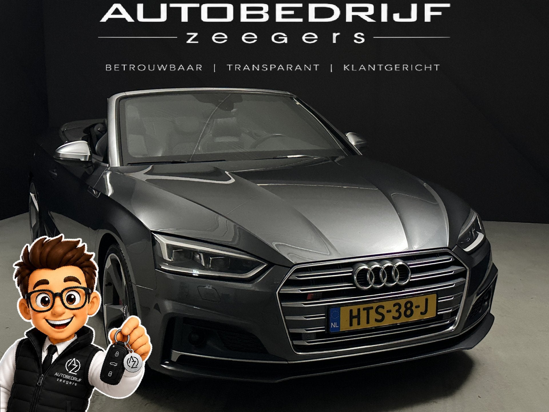 Audi A5 Cabriolet 3.0 TFSI S5 quattro Pro Line Plus *Full Op, Auto's, Gebruikt, Euro 6, Cabriolet, 4 stoelen
