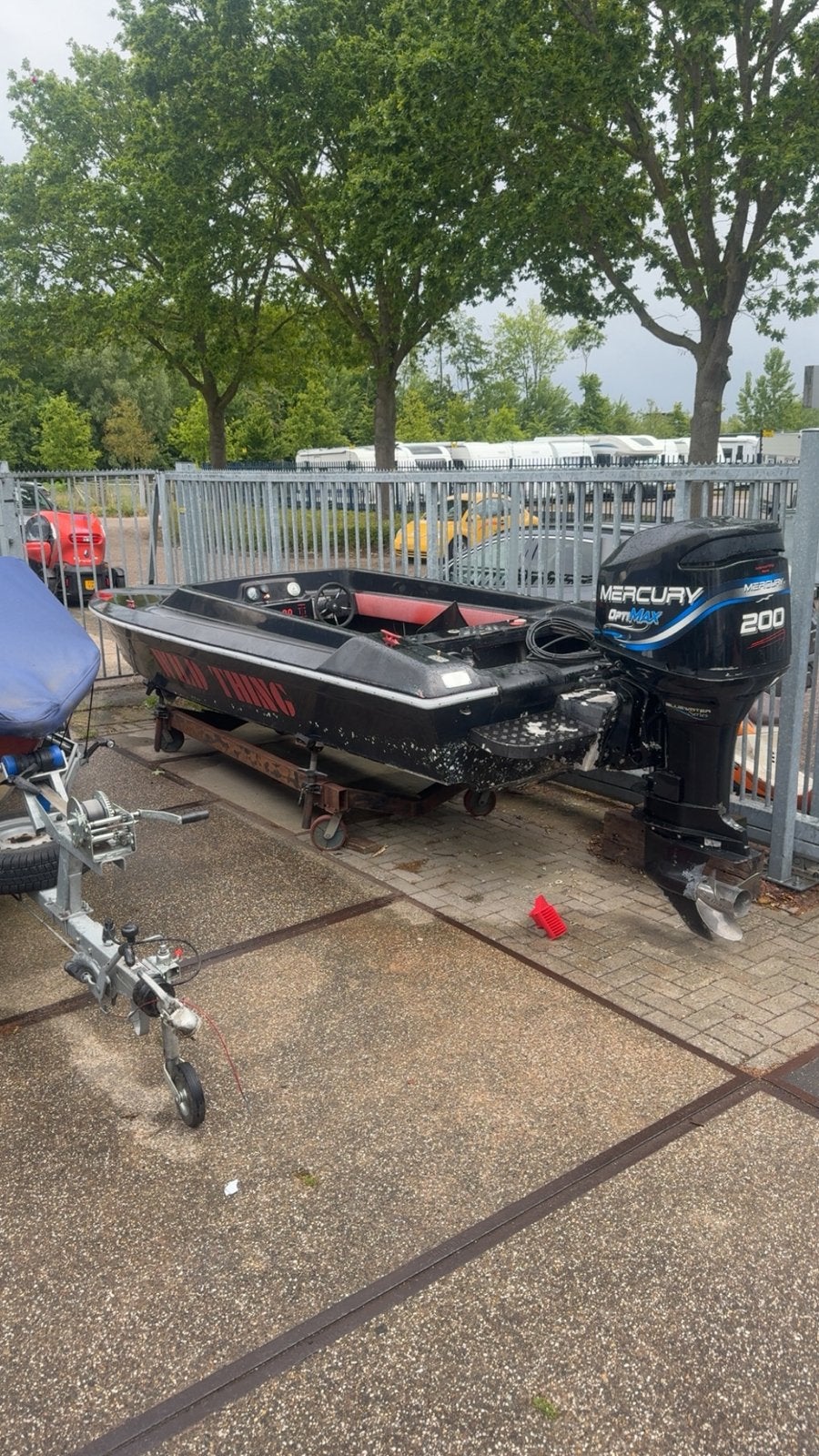 Ring 20ft met een 225pk optimax, Watersport en Boten, Ophalen of Verzenden, Zo goed als nieuw, Motor en Techniek