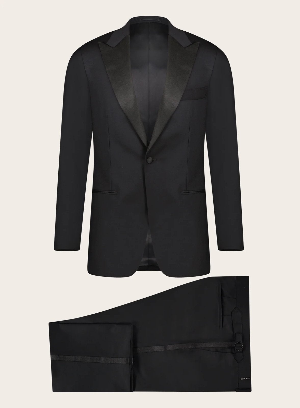 Volledige slim fit smoking van Oger met 2 overhemden, Ophalen of Verzenden, Zo goed als nieuw, Maat 46 (S) of kleiner, Wit