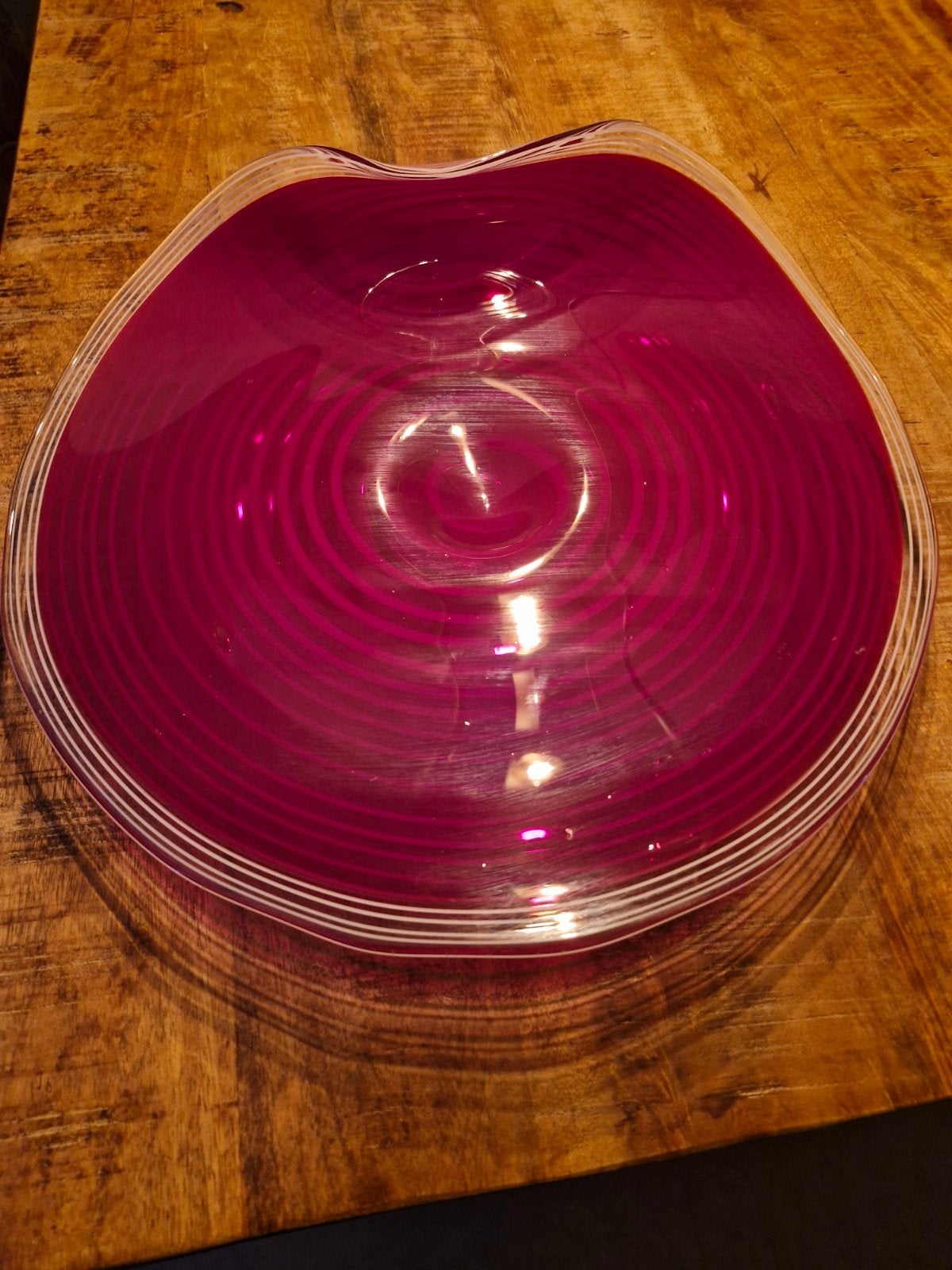 Glas schaal studio de oude horn, Ophalen of Verzenden, Glas