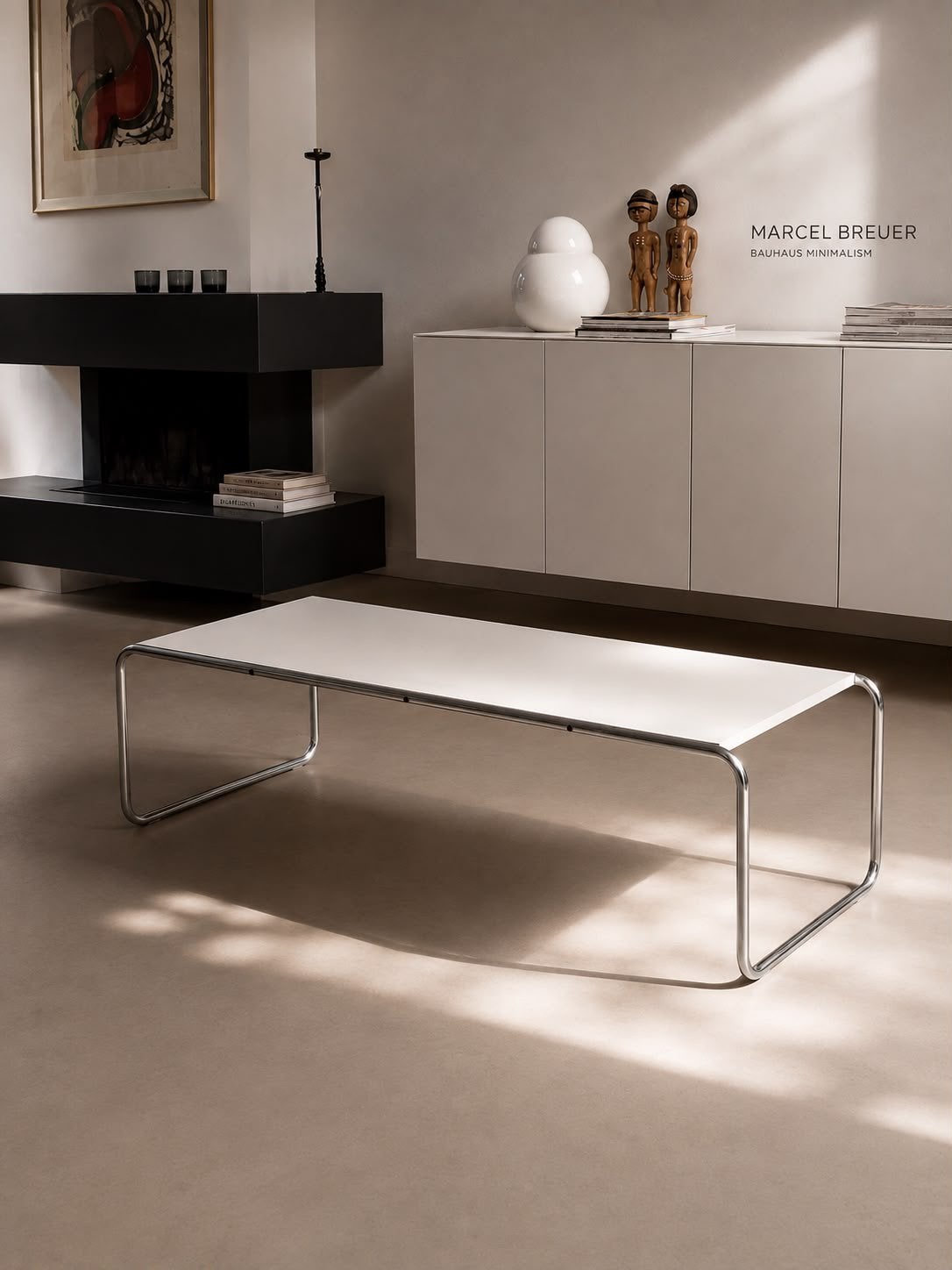 Marcel Breuer Laccio salontafel voor Knoll - 138 x 38 cm, Ophalen, Minder dan 50 cm, 100 tot 150 cm, Zo goed als nieuw