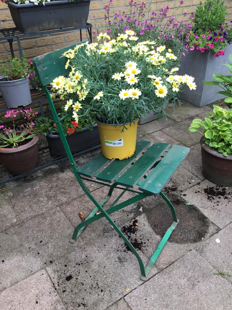 Antieke tuinstoeltjes, Tuin en Terras, Tuinstoelen, Ophalen, Gebruikt, Metaal