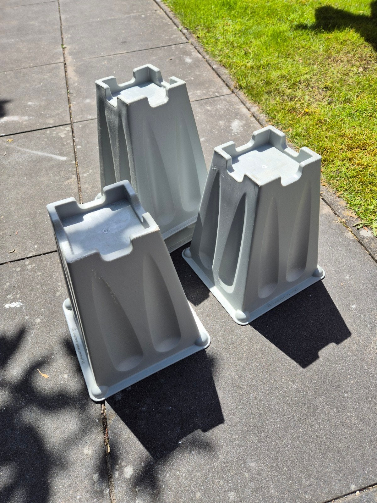 4 stuks bedverhoger, Ophalen of Verzenden, Gebruikt, Eenpersoons, 90 cm