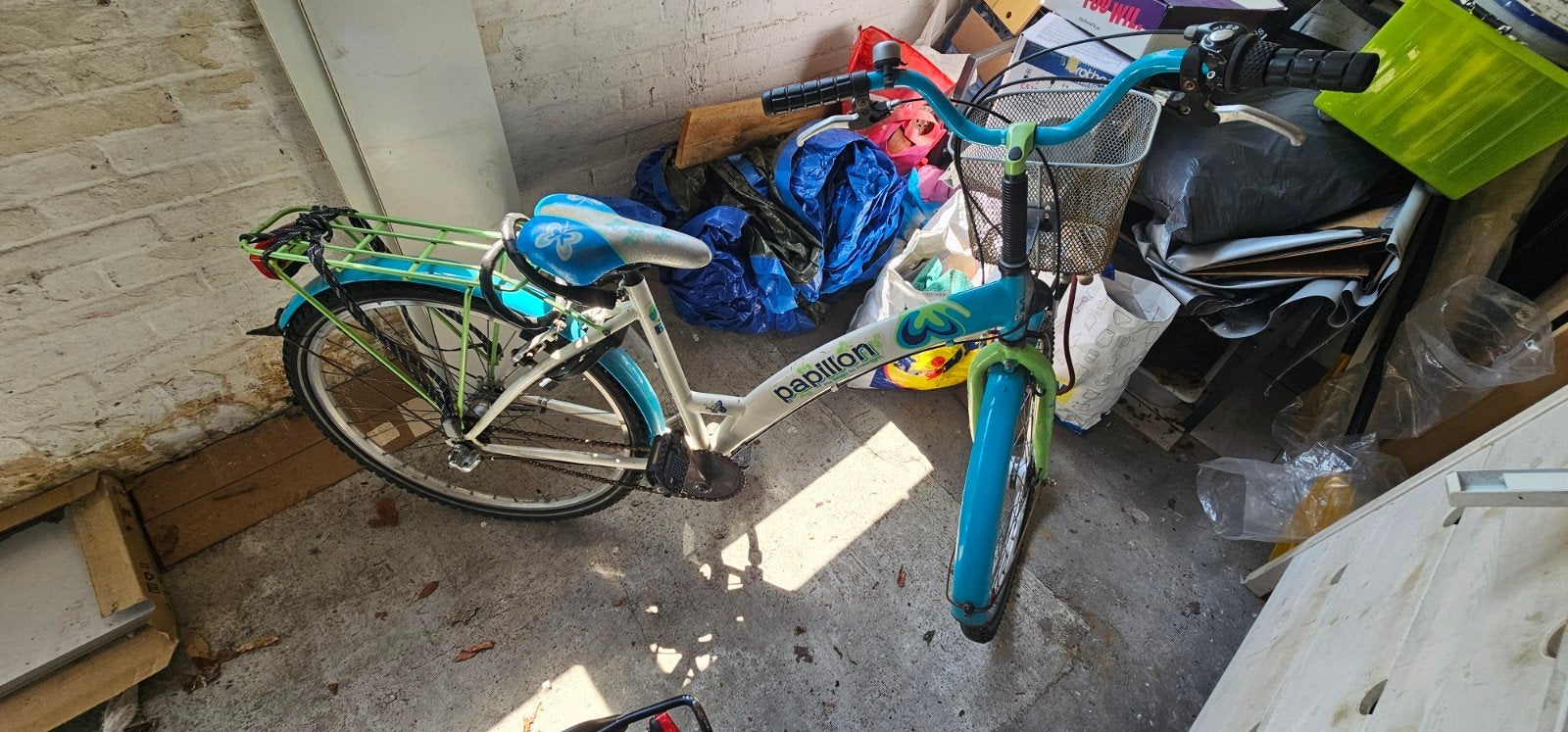 Papillon kinderfiets met mandje, Ophalen, Gebruikt, Papillon, Terugtraprem