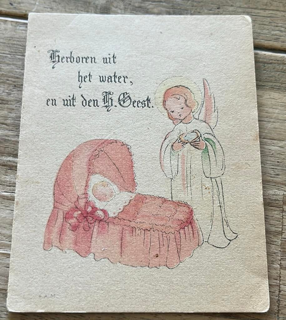Uithoorn,,1946:::Corrie, Verzamelen, Geboortekaartjes en Visitekaartjes, Ophalen of Verzenden, Voor 1970
