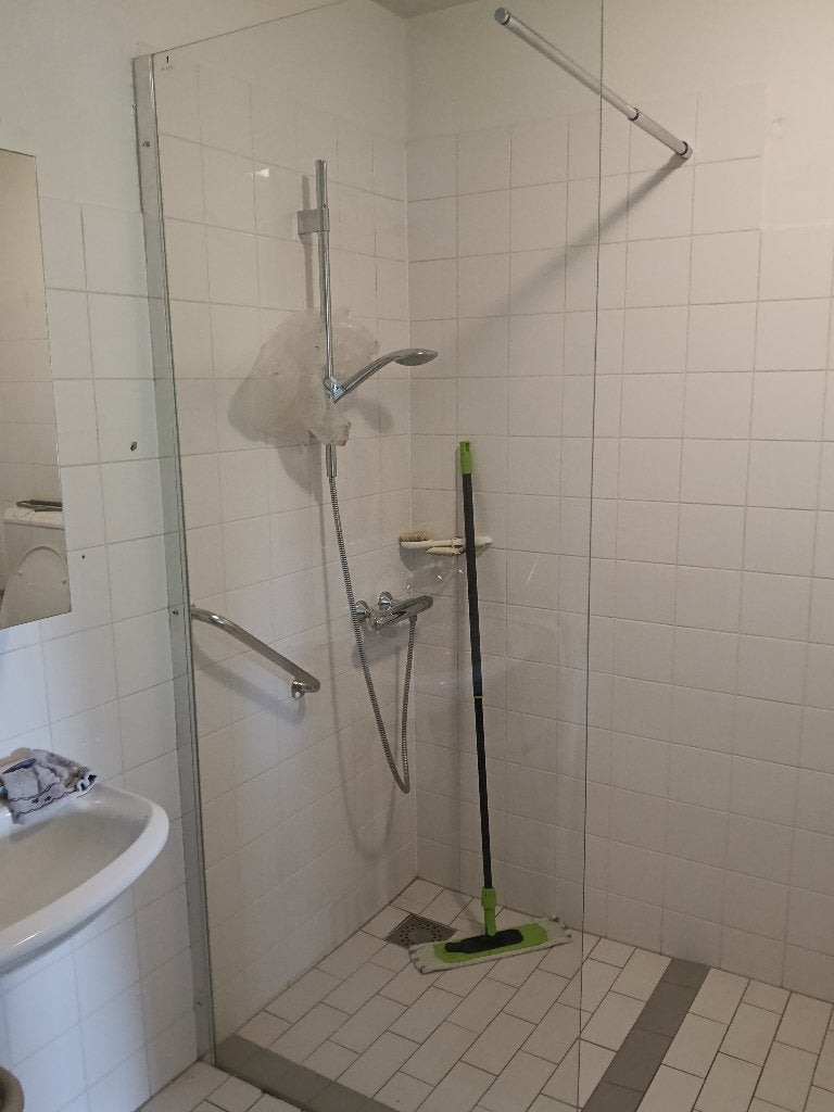 douchewand, Ophalen, Gebruikt, Glas, Douche