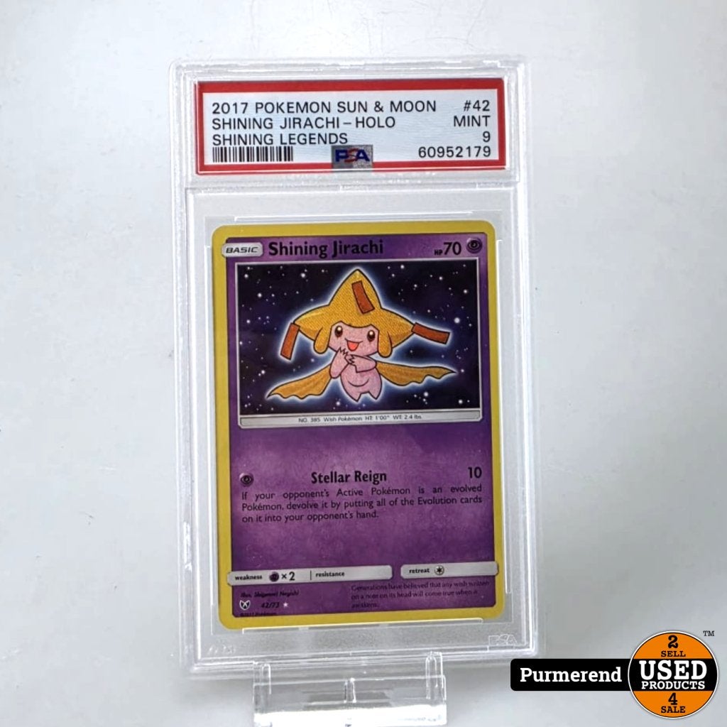 TCG Shining Jirachi PSA Mint 9 Graded, Gebruikt