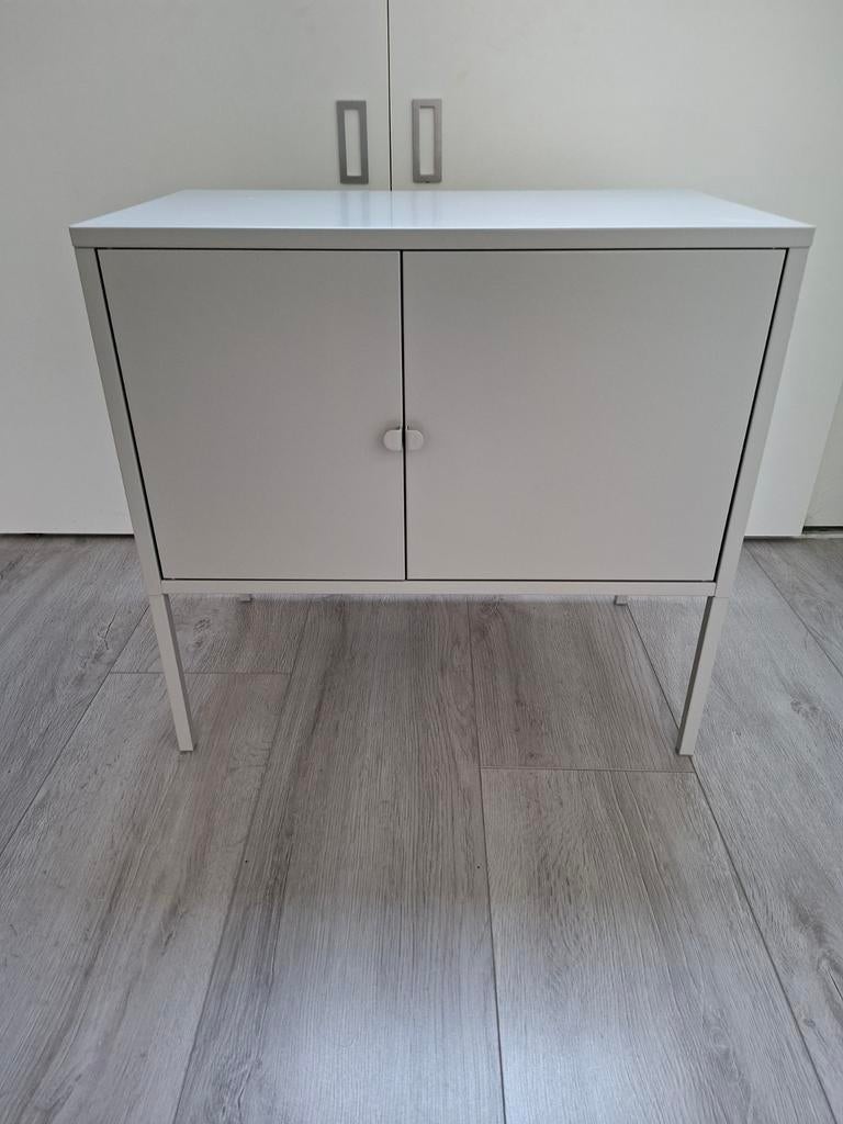 Ikea Lixhult kast - grijs metalen opbergkast, Ophalen, Zo goed als nieuw