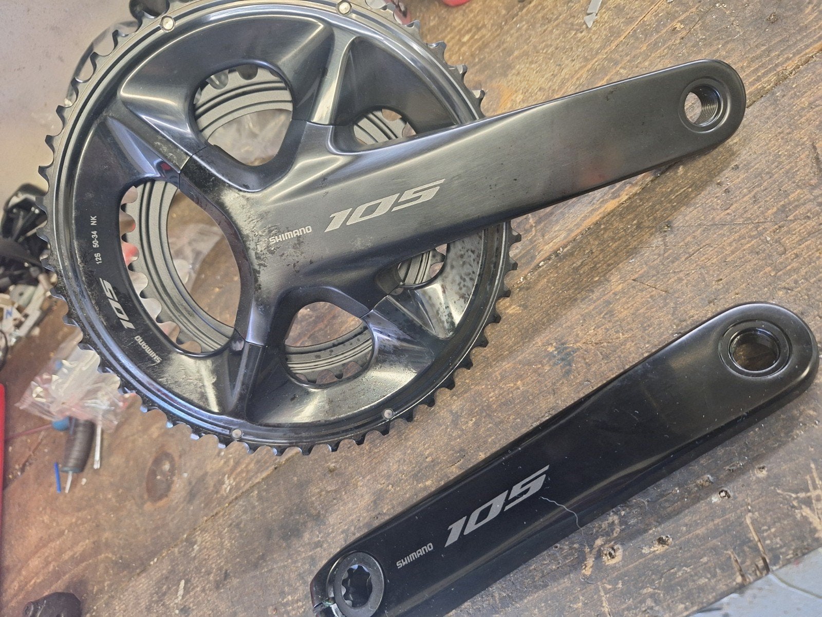 Cranckstel 105 di2 ongebruikt, Crankstel of Pedalen, Nieuw, Ophalen of Verzenden, Shimano