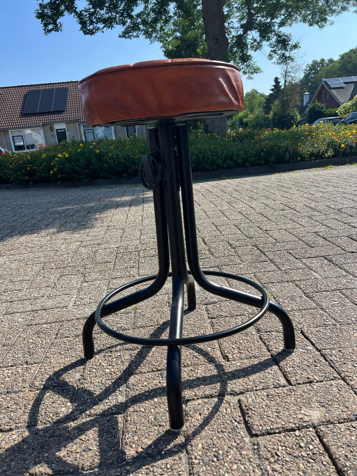 Barkrukken 60 cm hoog - Set van 4, Ophalen, Gebruikt, In hoogte verstelbaar, 60 tot 90 cm