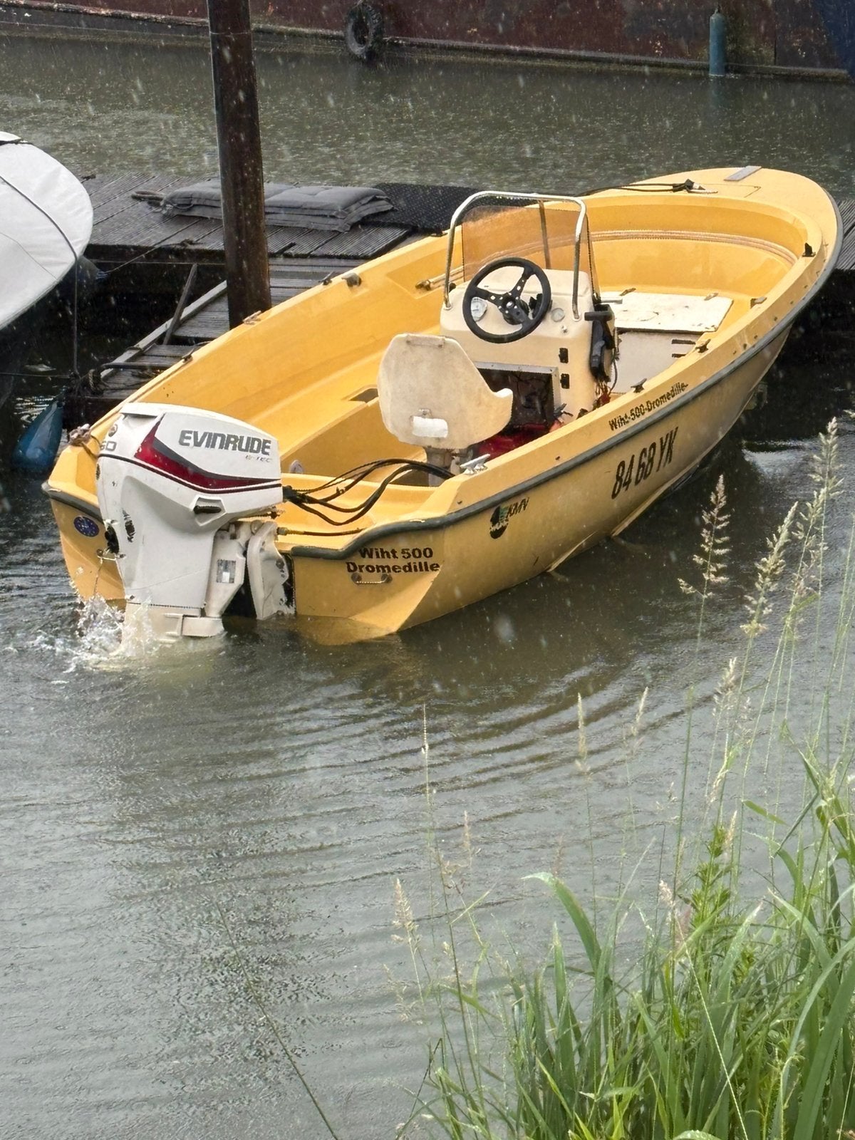 Te koop kmv dromedille with 500 met evinrude 60 pk etec 2015, Ophalen of Verzenden, Zo goed als nieuw, Elektrisch