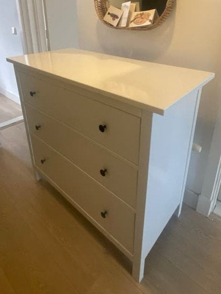IKEA Hemnes ladekast wit, 3 lades, Huis en Inrichting, Kasten | Ladekasten, Ophalen, Gebruikt, 100 tot 150 cm, 3 of 4 laden