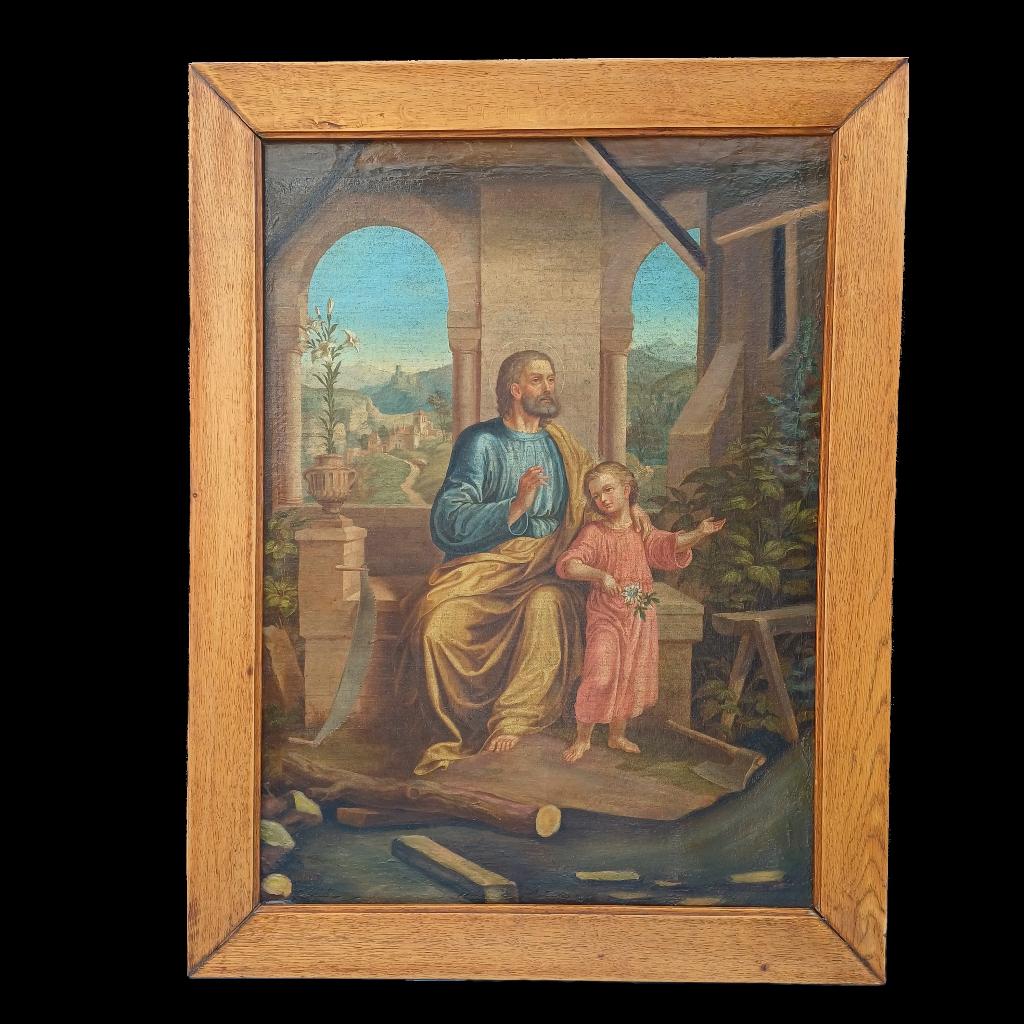 schilderij heilige Jozef, Ophalen
