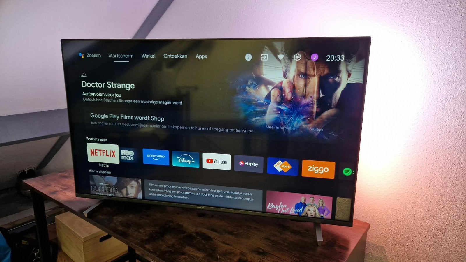 Philips ambilight tv 43 inch, Ophalen, Philips, 50 Hz, Zo goed als nieuw