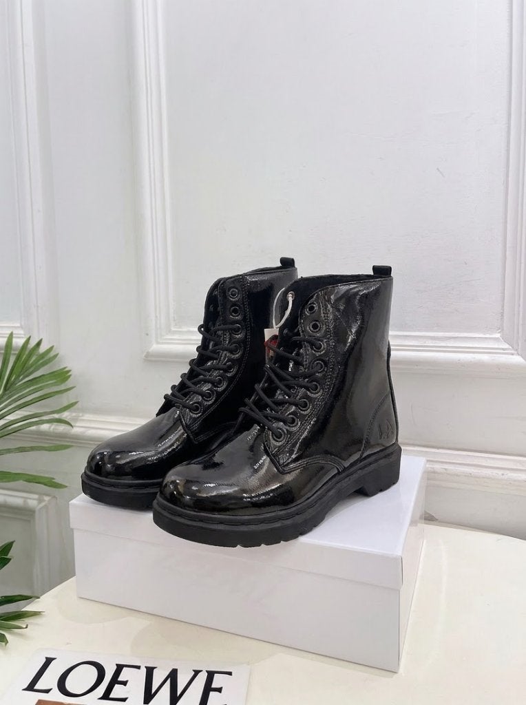 Zwarte Enkellaarsjes, Veterboots Dames - Maat 40, Zwart, Lage of Enkellaarzen, Nieuw, LA Gear