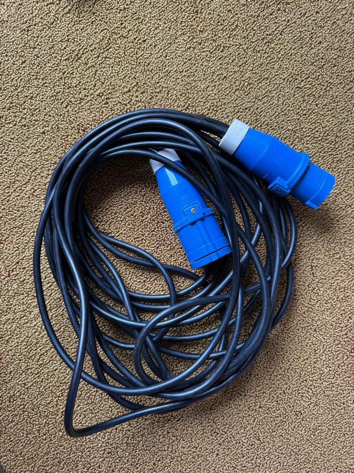 Diverse CEE verlengkabels en adapters/ stekkers camping, Ophalen, Gebruikt