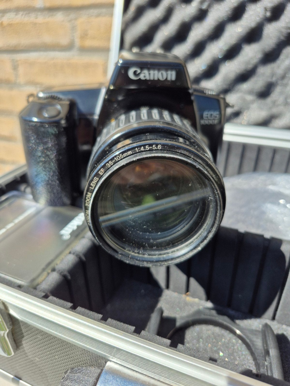 Canon EOS 1000F Spiegelreflexcamera met lens en koffer, Ophalen of Verzenden, Gebruikt, Spiegelreflex, Canon