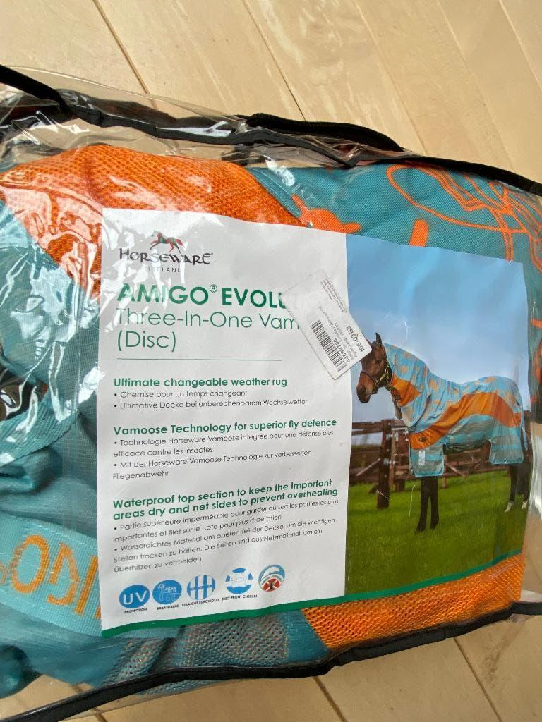 Vliegendeken Horseware Amigo 3 in 1 evolution vamoose NIEUW, Dieren en Toebehoren, Ophalen of Verzenden, Nieuw, UV-werend, Vliegendeken