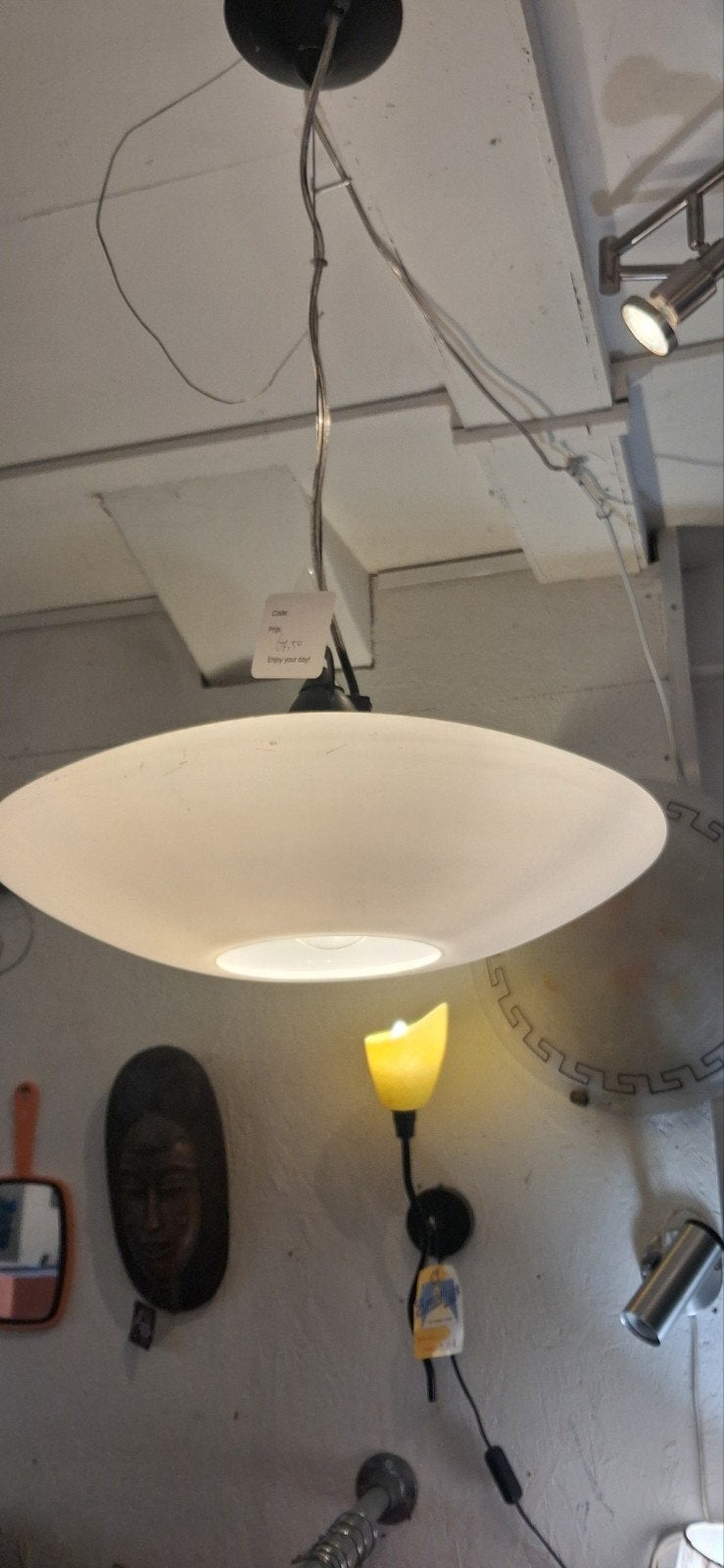 Space Age UFO Lamp - Vintage Design Plafondlamp, Onbekend, Onbekend, Onbekend, Kunststof