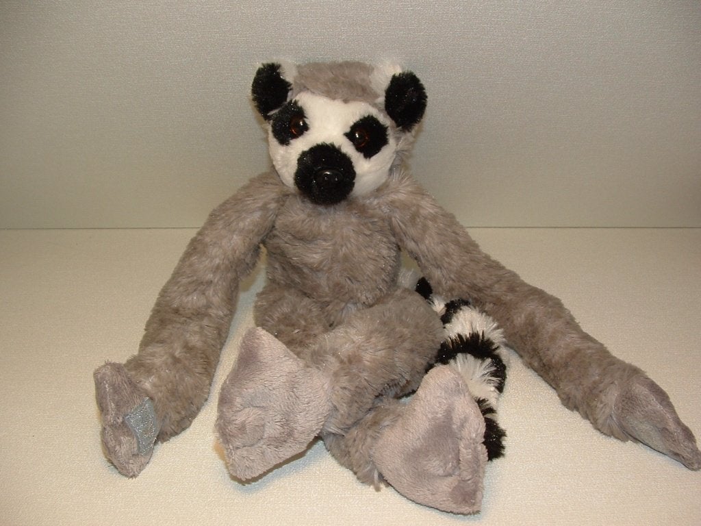 RAVENSDEN RINGSTAARTMAKI PLUCHE LANGHARIG GRIJS MET, Kinderen en Baby's, Ophalen of Verzenden, Nieuw, Overige typen