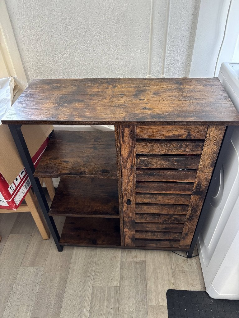 MIRA Home dressoir / opbergkast – Bruin, Ophalen of Verzenden, Zo goed als nieuw, 50 tot 75 cm, 50 tot 100 cm