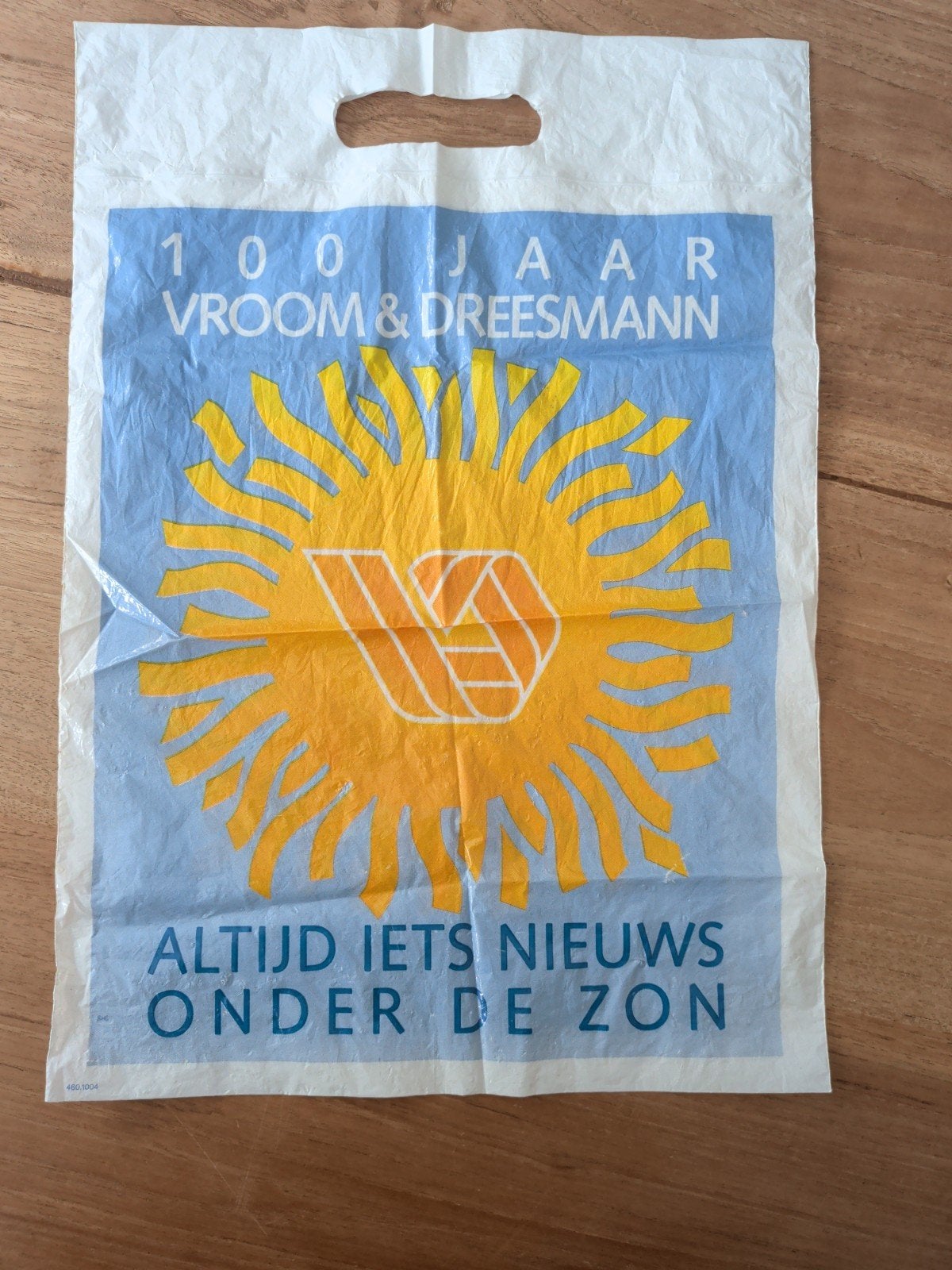 Vintage V&D 100 jaar plastic tasje - Collectors item, Ophalen of Verzenden, Gebruikt