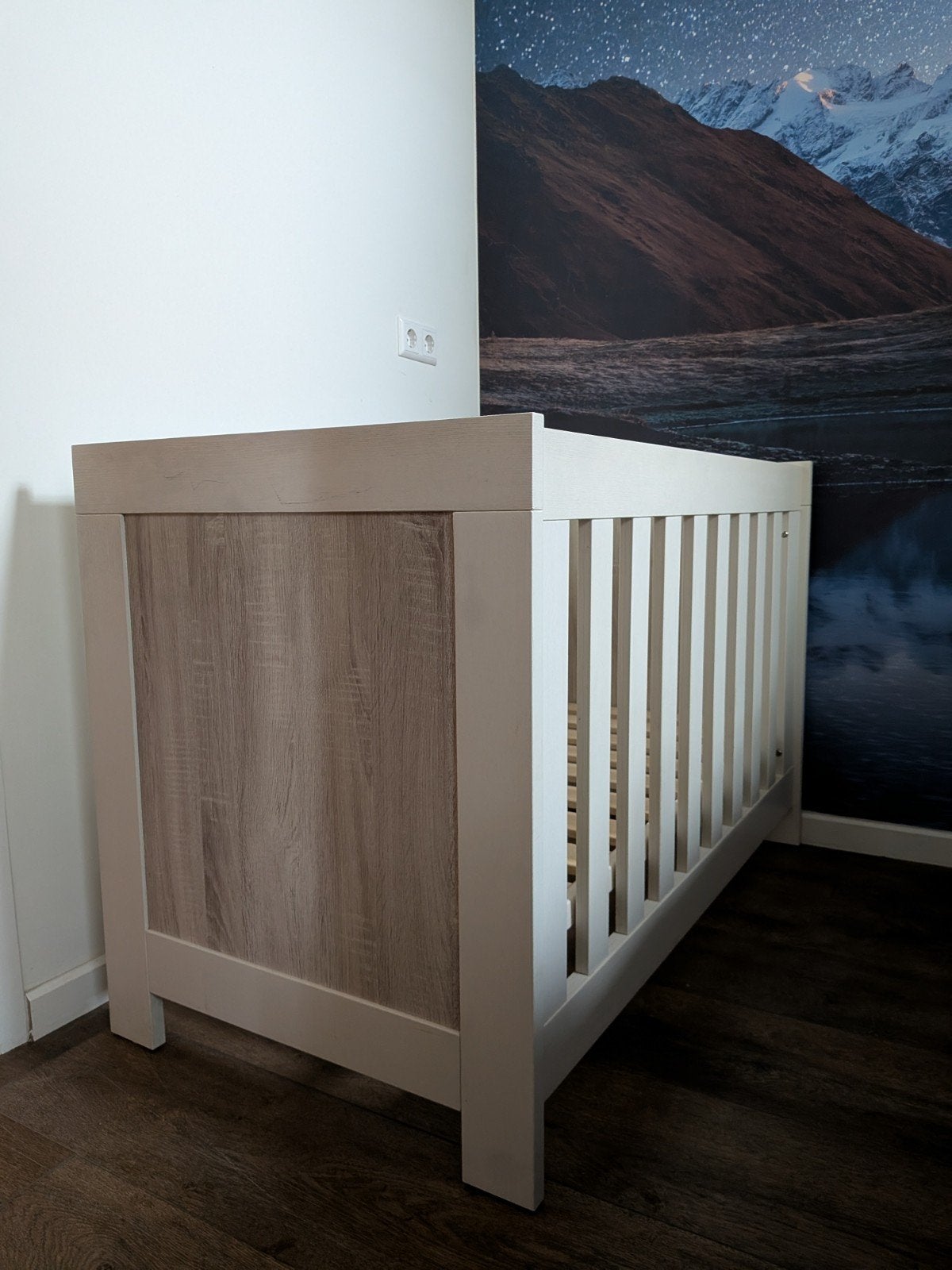Interbaby Ledikant, Kinderen en Baby's, Kinderkamer | Bedden, Zo goed als nieuw, Minder dan 140 cm, Minder dan 70 cm, Lattenbodem