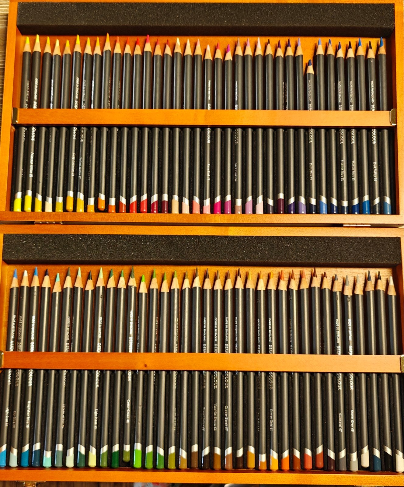 Derwent, 72 kleurpotloten,Procolour, in houten kist, Ophalen of Verzenden, Potlood of Stift