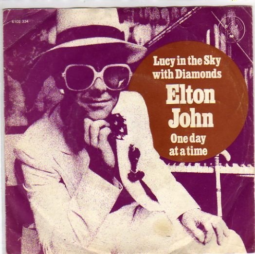 Elton John- Lucy in the Sky with Diamonds Beatles, Gebruikt, Verzenden, 7 inch, Pop