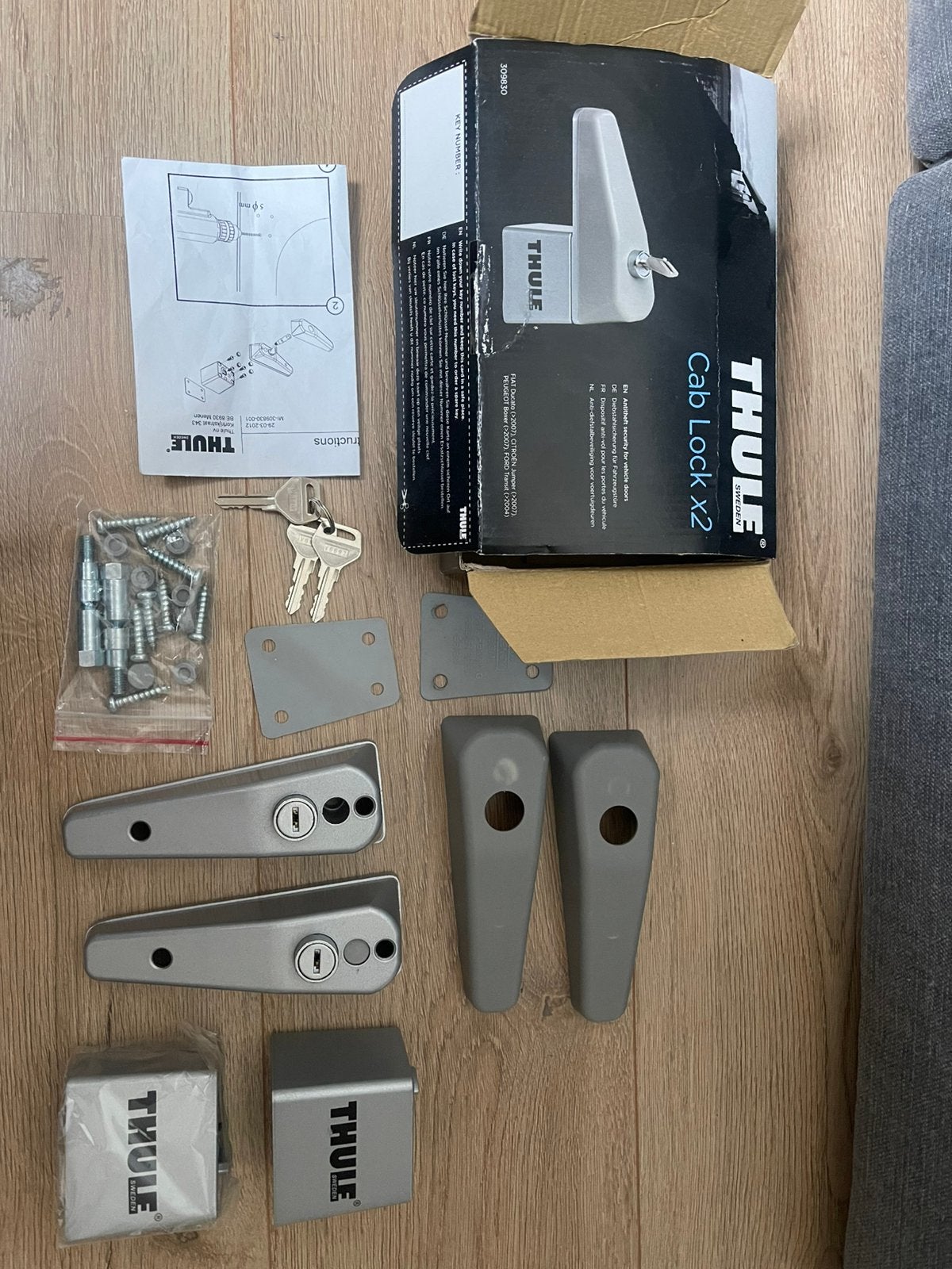 Thule cabin lock 2 stuks, Verzenden, Zo goed als nieuw