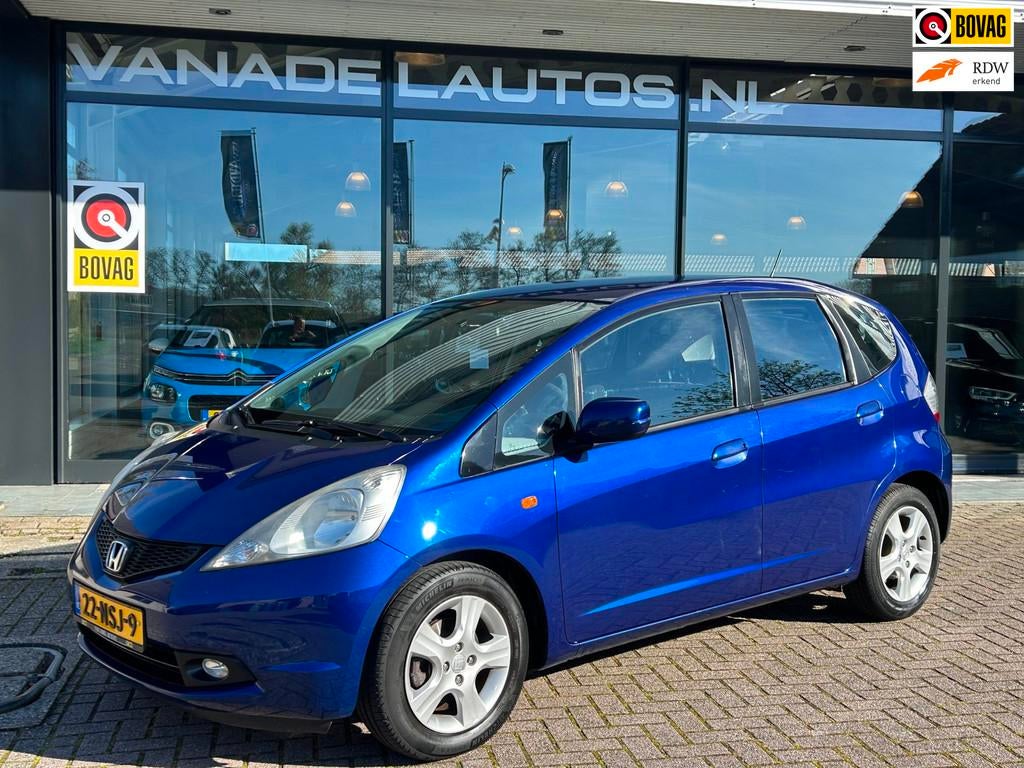 Honda Jazz 1.2 Trend Airco LM-Velgen NAP NL-Auto Dealeronder, Voorwielaandrijving, Euro 5, Zwart, Blauw